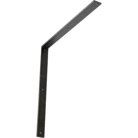 Ekena Millwork Hamilton Steel Bracket, Antiqued Pewter 2"W x 24"D x 24"H BKTM02X24X24HAAPW